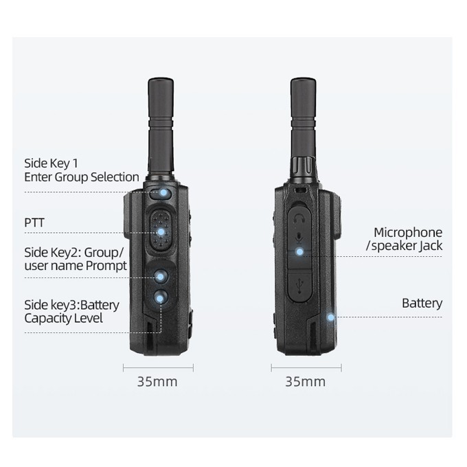 Push To Talk Network Walkie Talkie